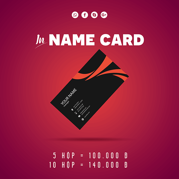 In name card, card visit, danh thiếp giá rẻ Quận Tân Bình HCM