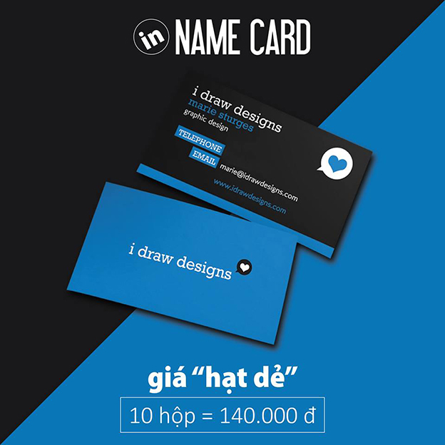 In name card, card visit giá rẻ tại Đức Hòa – Long An
