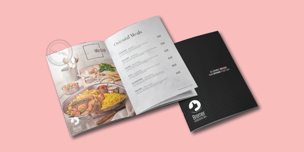Khi thiết kế menu cho nhà hàng, quán ăn cần lưu ý gì?