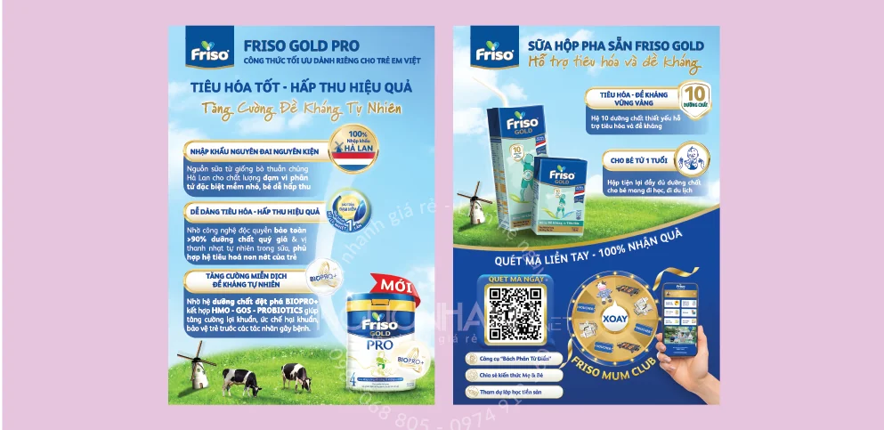 Mẫu Brochure Quảng Cáo Sữa Cho Bé Thiết Kế In Ấn Tại In Cực Rẻ