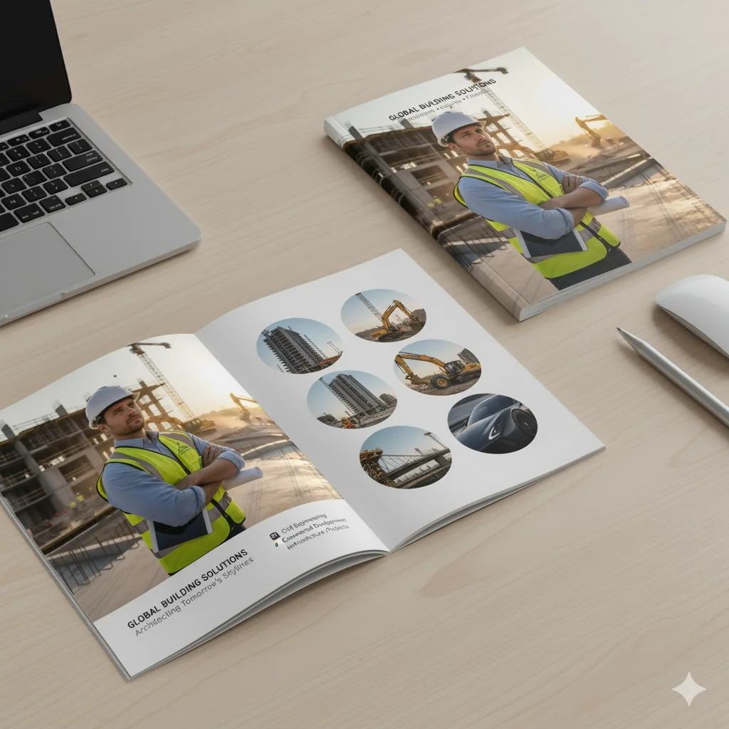 Mẫu Profile Công Ty Xây Dựng Thiết Kế In Ấn Tại In Cực Rẻ