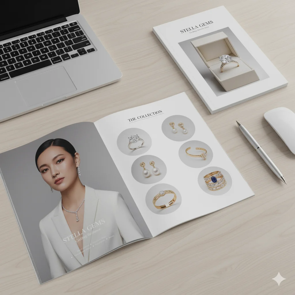 Mẫu Profile Giới Thiệu Sản Phẩm Trang Sức Thiết Kế In Ấn Tại In Cực Rẻ