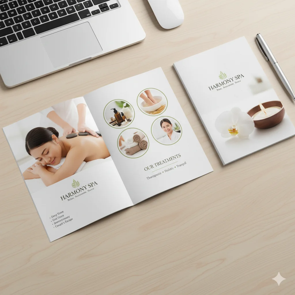 Mẫu Profile Tiệm Spa Thiết Kế In Ấn Tại In Cực Rẻ