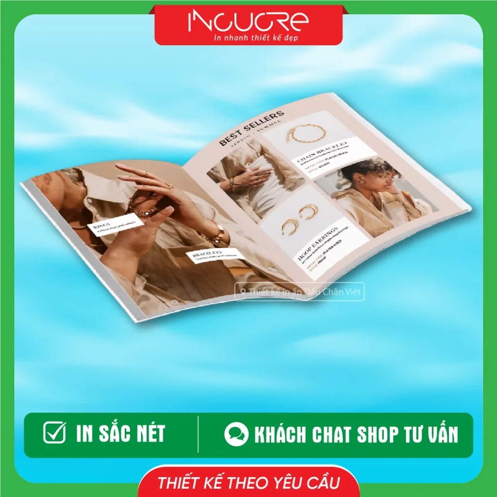 Mẫu Thiết Kế In Catalog Sản Phẩm Về Trang Sức Nhẫn