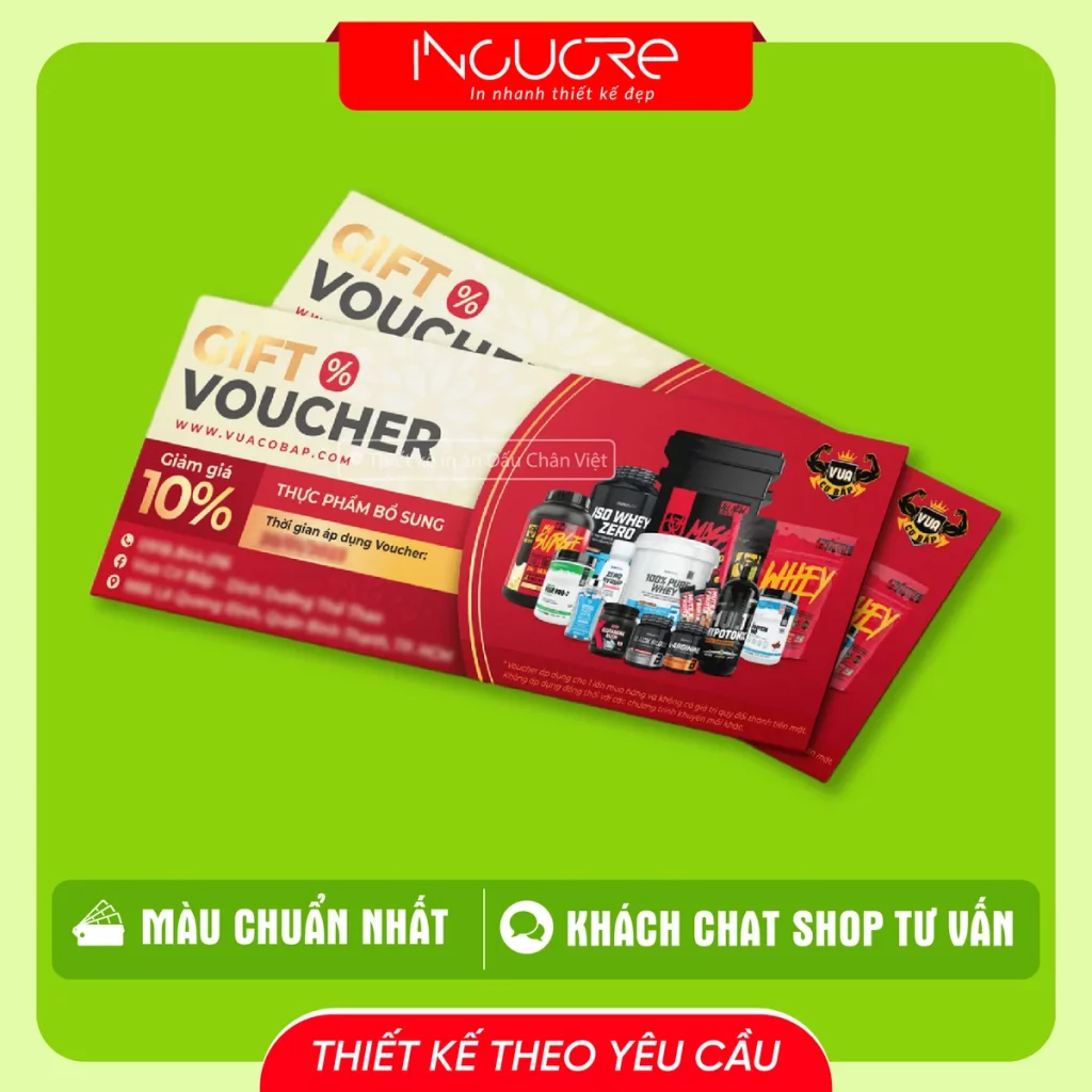 In voucher số lượng ít