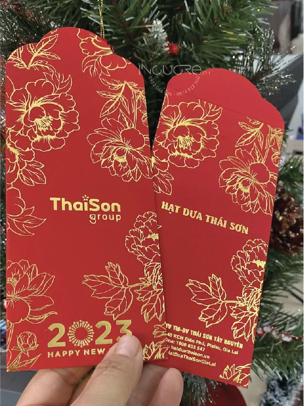 Mẫu Bao Lì Xì Ép Kim In Tại In Cực Rẻ