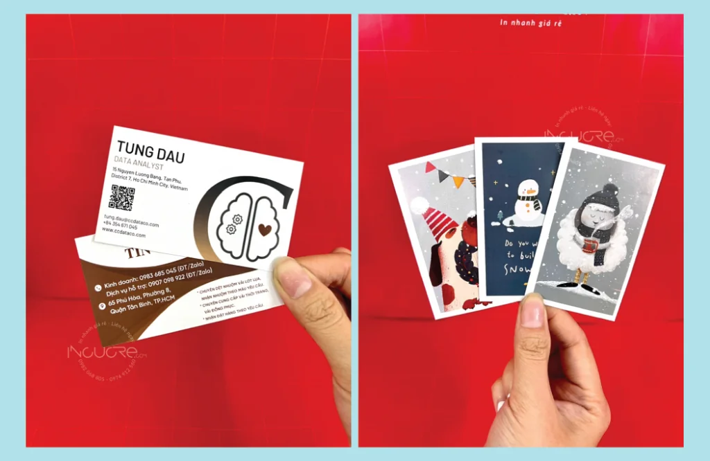 in card visit lay ngay