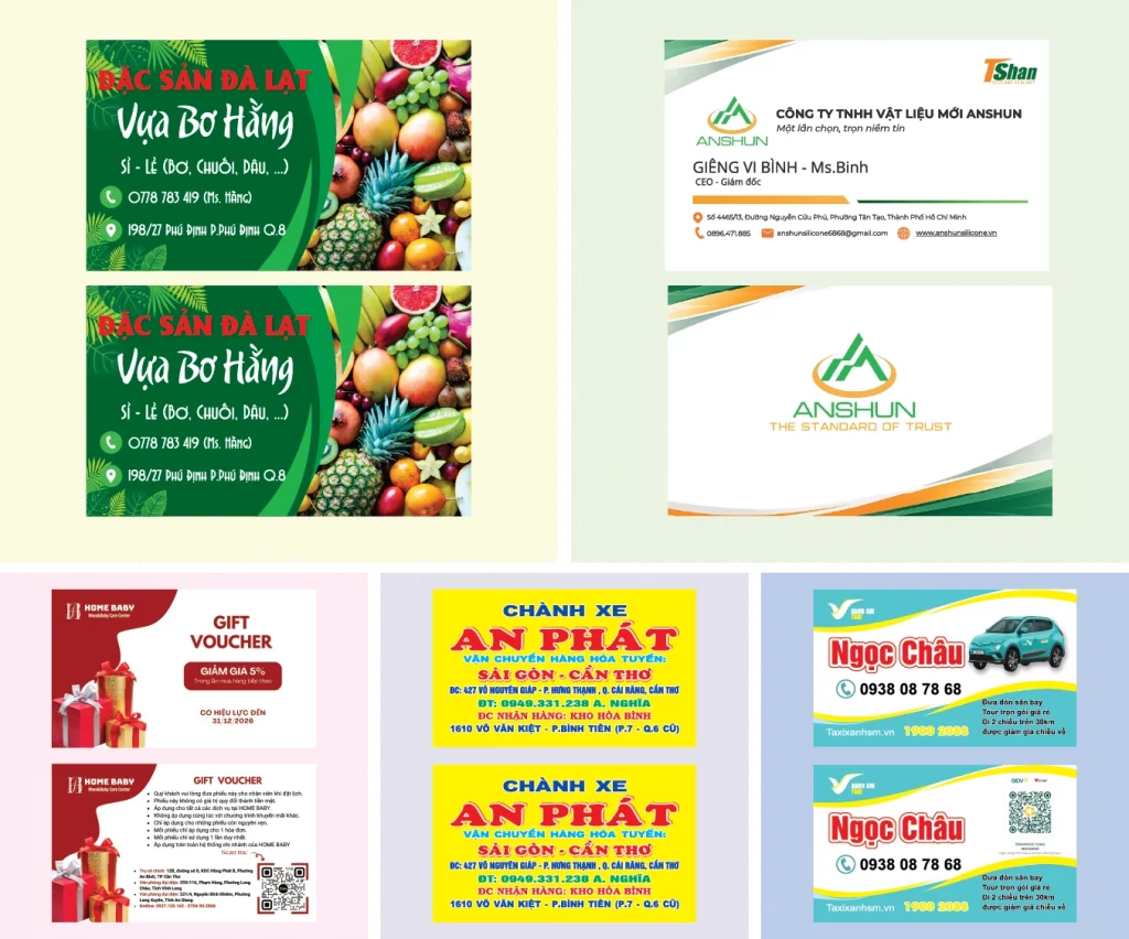 in name card nhanh lay ngay