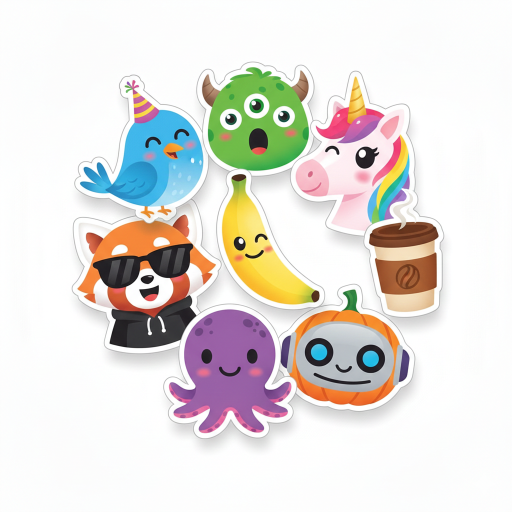 Top 10 Mẫu Stciker Mặt Cười Đẹp Cute