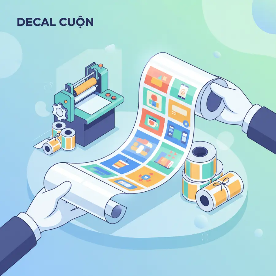 Decal Cuộn Là Gì? In Decal Cuộn Giá Rẻ TPHCM
