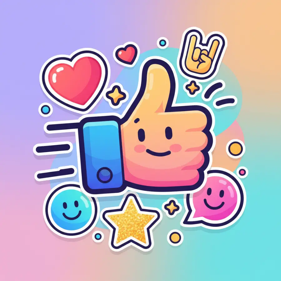 80+ Mẫu Sticker Like Đẹp Ấn Tượng 2026