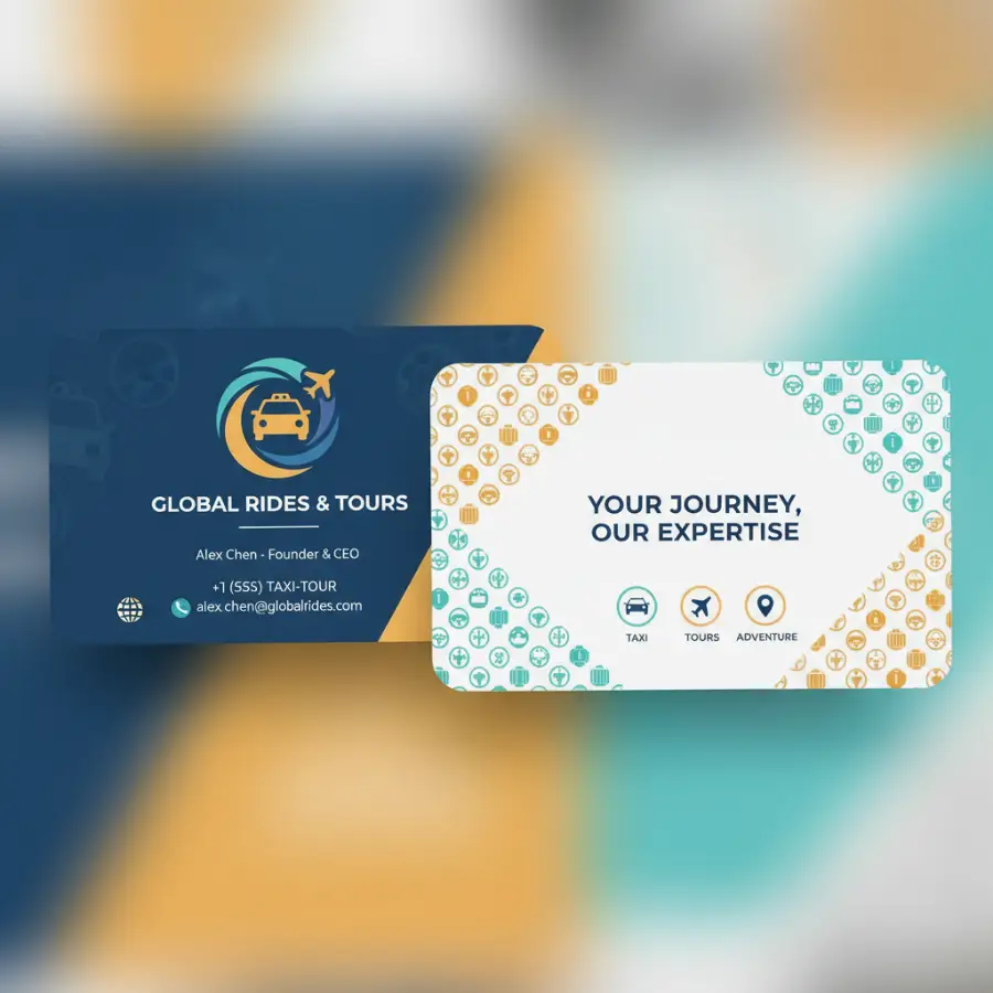 80+ Mẫu Name Card Taxi Du Lịch Đẹp Ấn Tượng