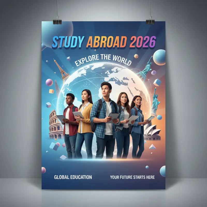 88+ Mẫu Tờ Rơi Du Học Đẹp Ấn Tượng