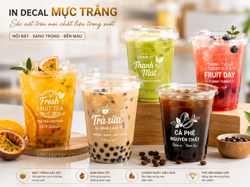 In Decal Mực Trắng Là Gì? Khi Nào Cần In Lót Mực Trắng?