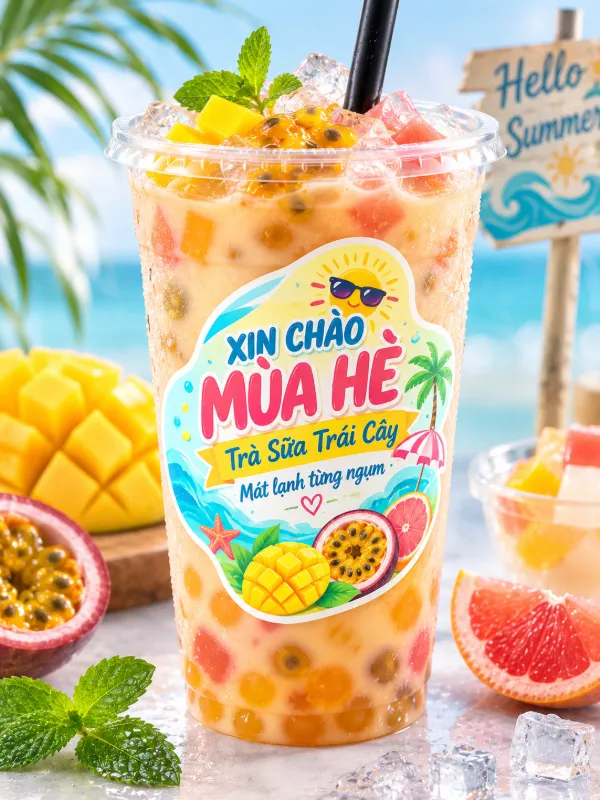 80+ Mẫu Tem Trà Sữa Đẹp