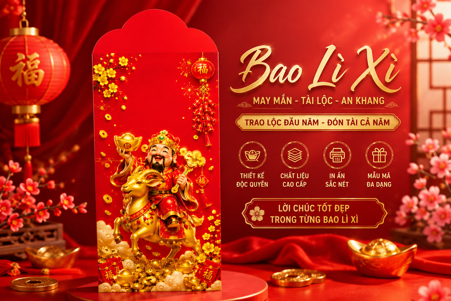 In Bao Lì Xì 2027 Đẹp, Giá Rẻ, Lấy Liền | In Cực Rẻ