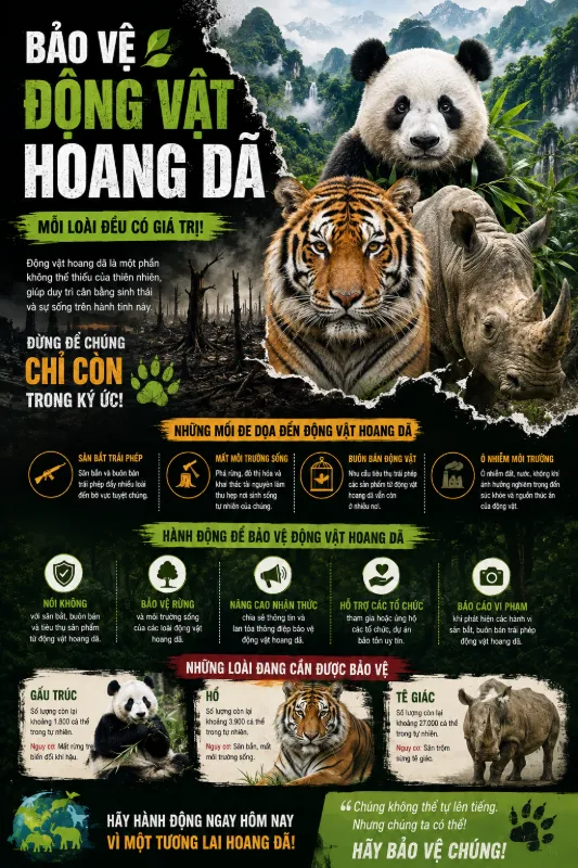 mau to ro ibao ve dong vat hoang da