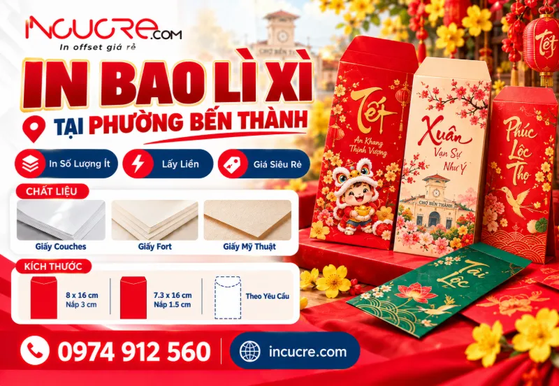In Bao Lì Xì Phường Bến Thành Giá Rẻ Tại TPHCM