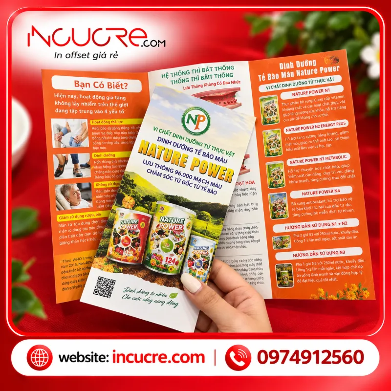 Quảng cáo brochure Nature Power nổi bật