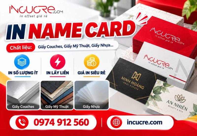 Dịch Vụ In Name Card Giá Rẻ, Chất Lượng Cao Tại In Cực Rẻ