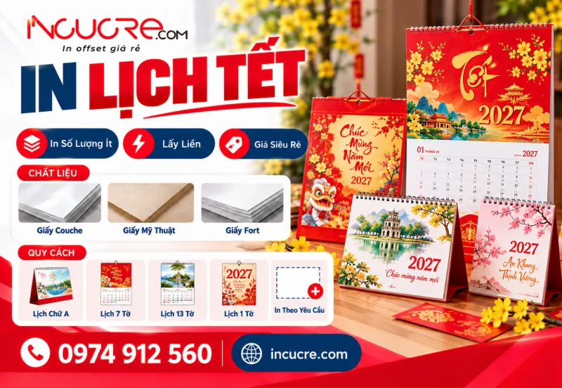 Thiết Kế Và In Lịch Tết