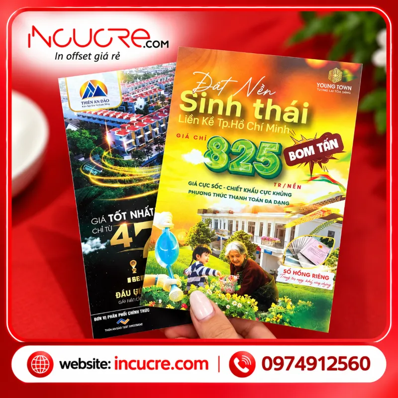Tờ rơi bất động sản nổi bật