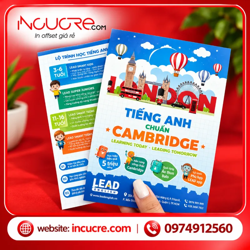 Tờ rơi tiếng Anh Cambridge nổi bật